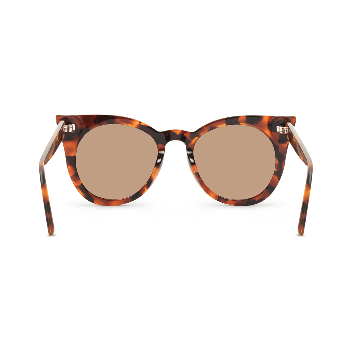 Sunglasses in a soft cat-eye shape