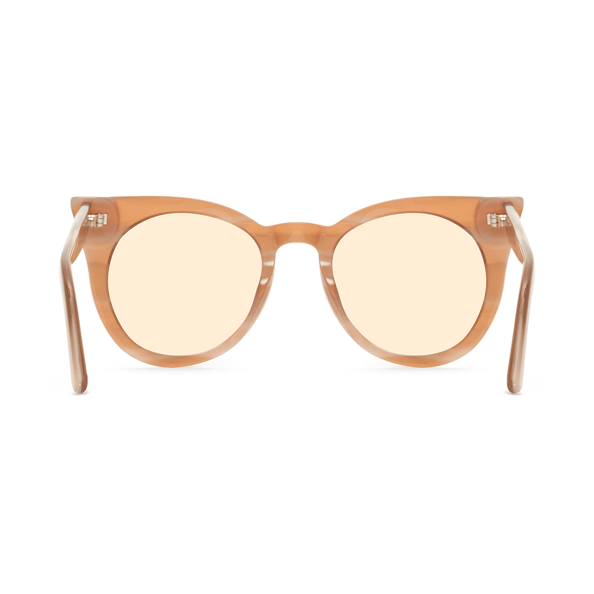 Sunglasses in a soft cat-eye shape