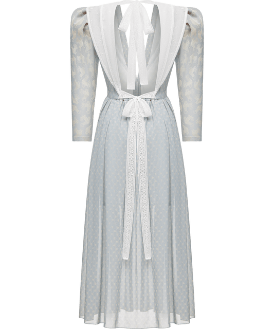 Cotton dress with signature floral and animal prints