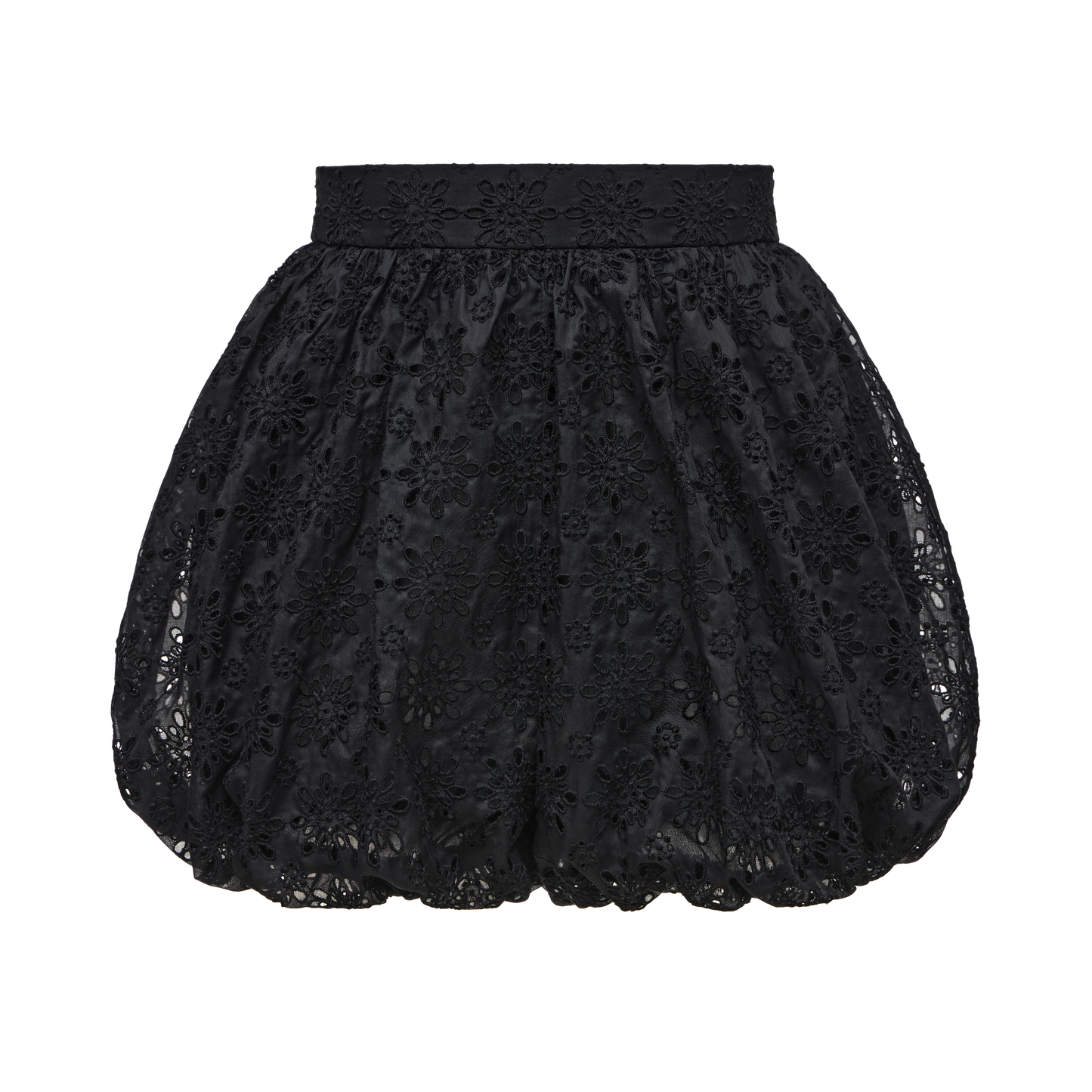 Cotton shorts with floral embroidery