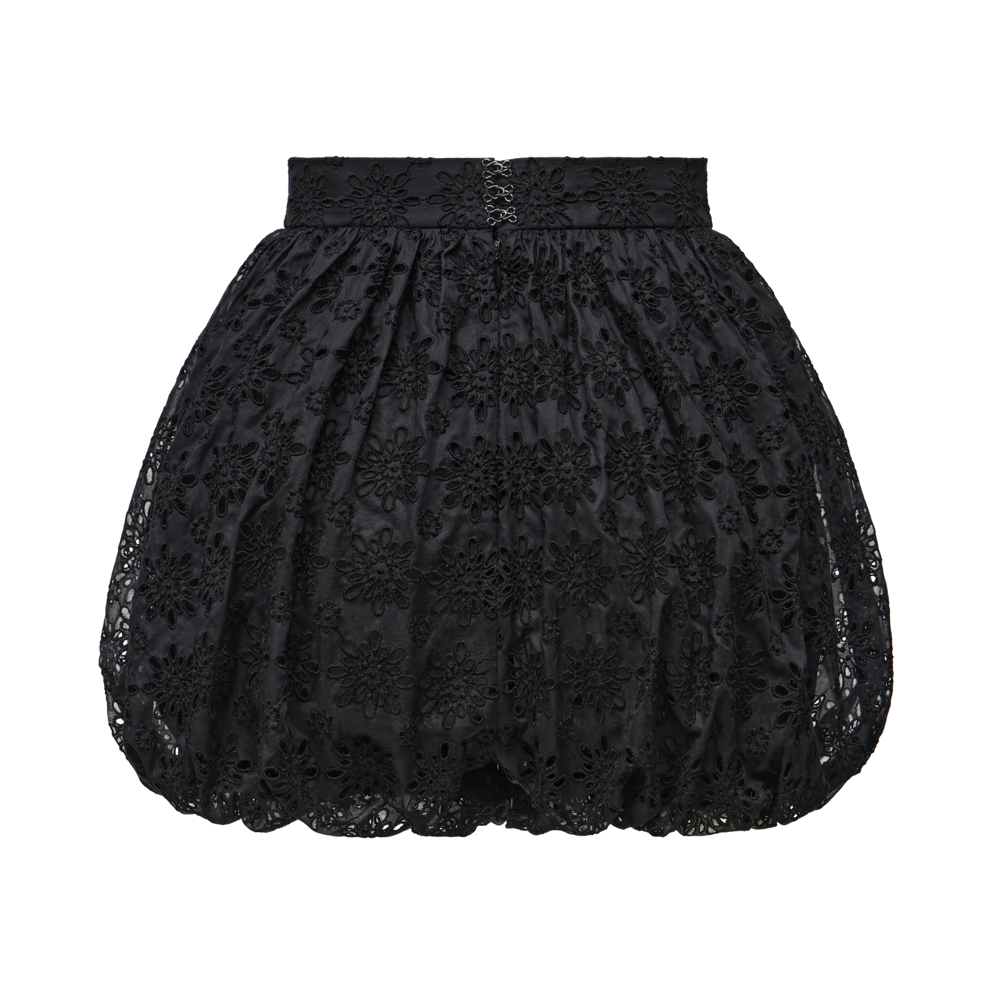 Cotton shorts with floral embroidery