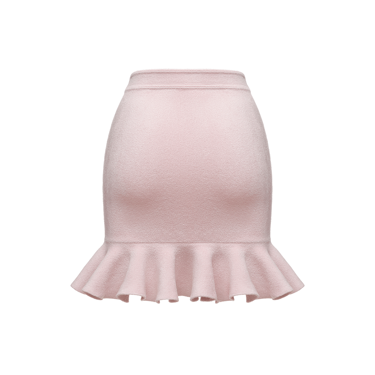 Mini skirt with voluminous flounces