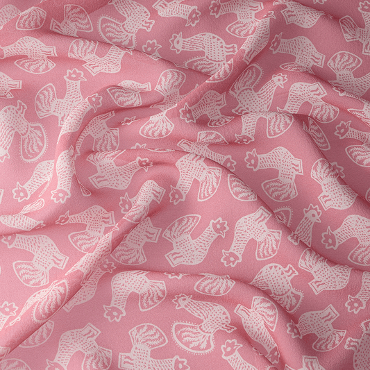 Silk scarf with signature animal print