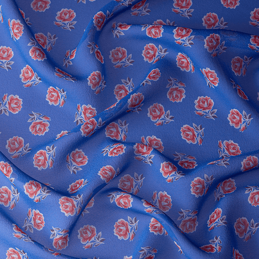 Silk scarf with signature floral print