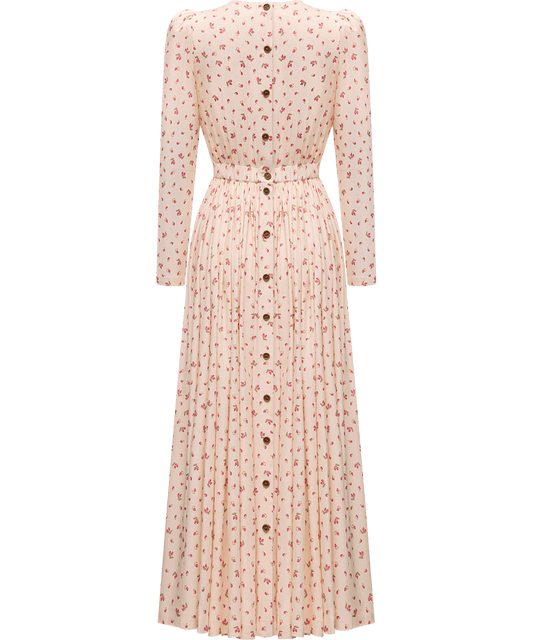 Viscose dress with a signature floral print