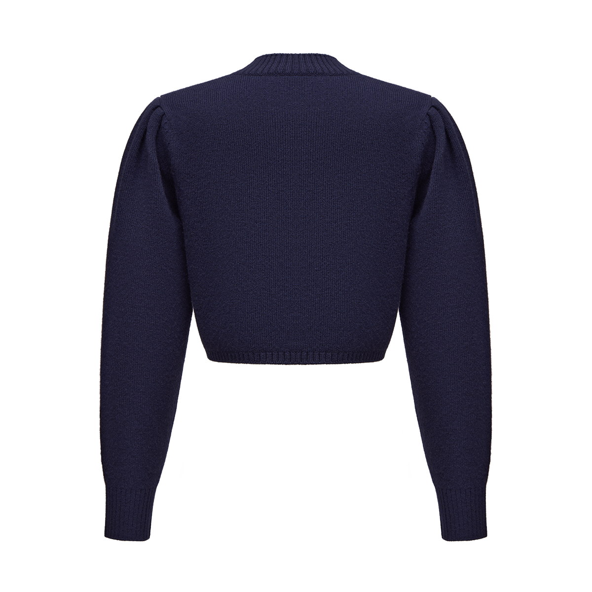 Cropped cashmere jumper with a signature symbol
