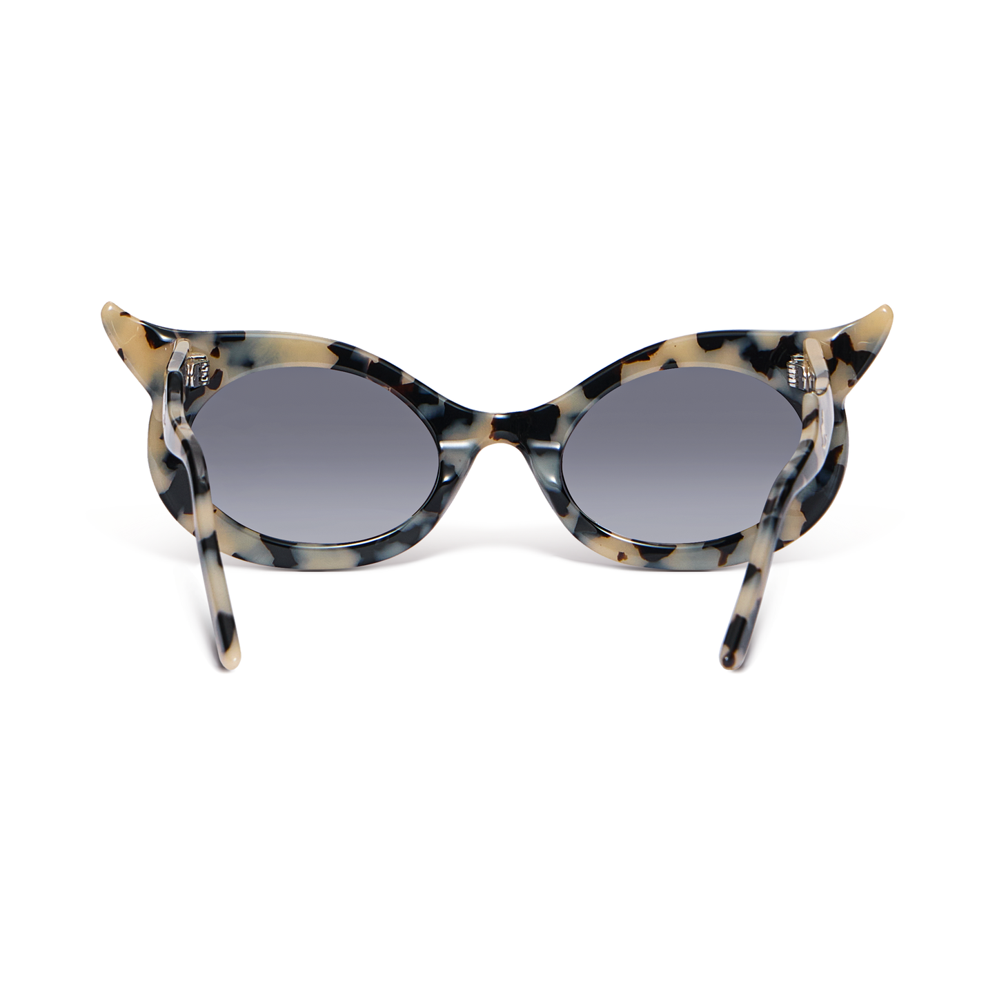 Sunglasses with upswept corners