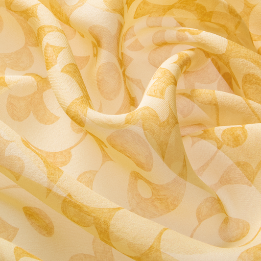 Silk scarf with a signature print