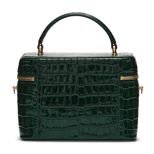 Leather bag with signature charm