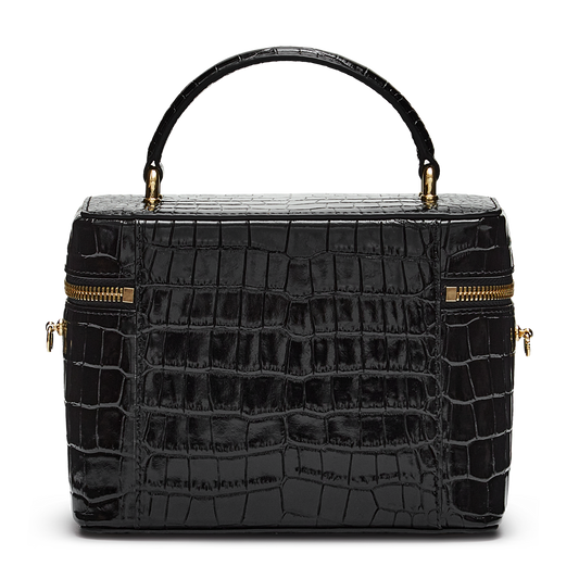 Leather bag with signature charm