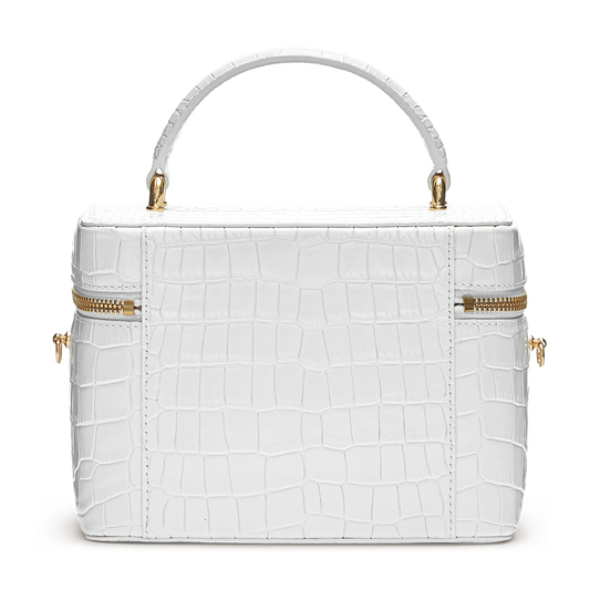 Leather bag with signature charm