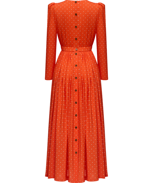 Viscose dress with a signature floral print