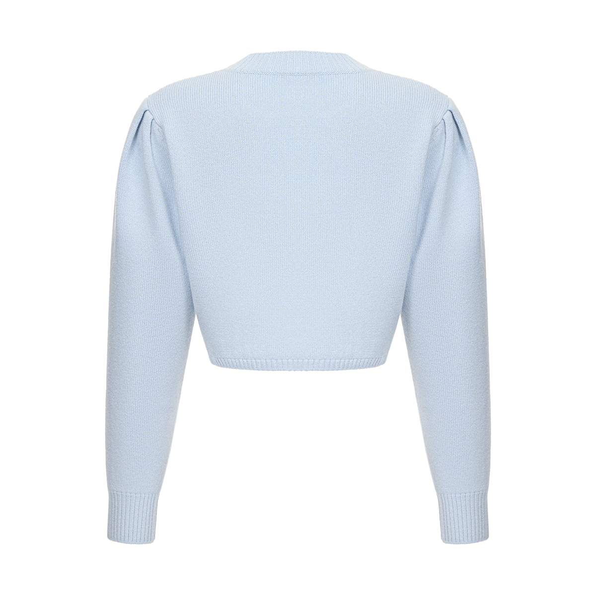 Cropped cashmere jumper with a signature symbol