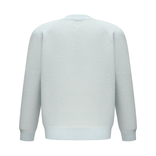 Cashmere cardigan with signature animal print