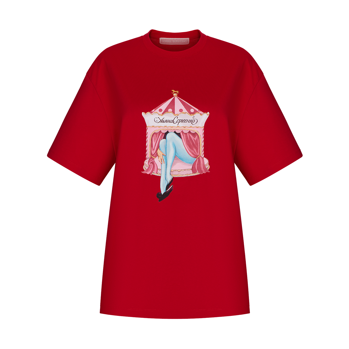 T-shirt with a signature print