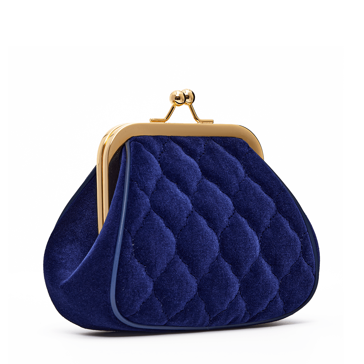 Silk velvet and leather mini bag