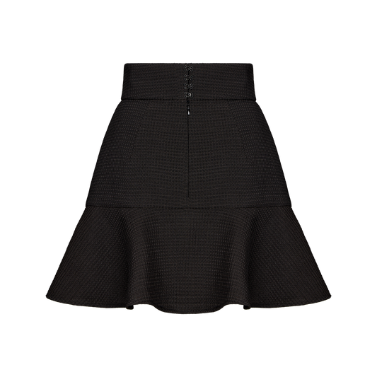 Mini skirt made of wool