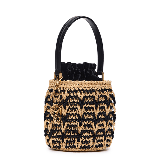 Woven basket bag