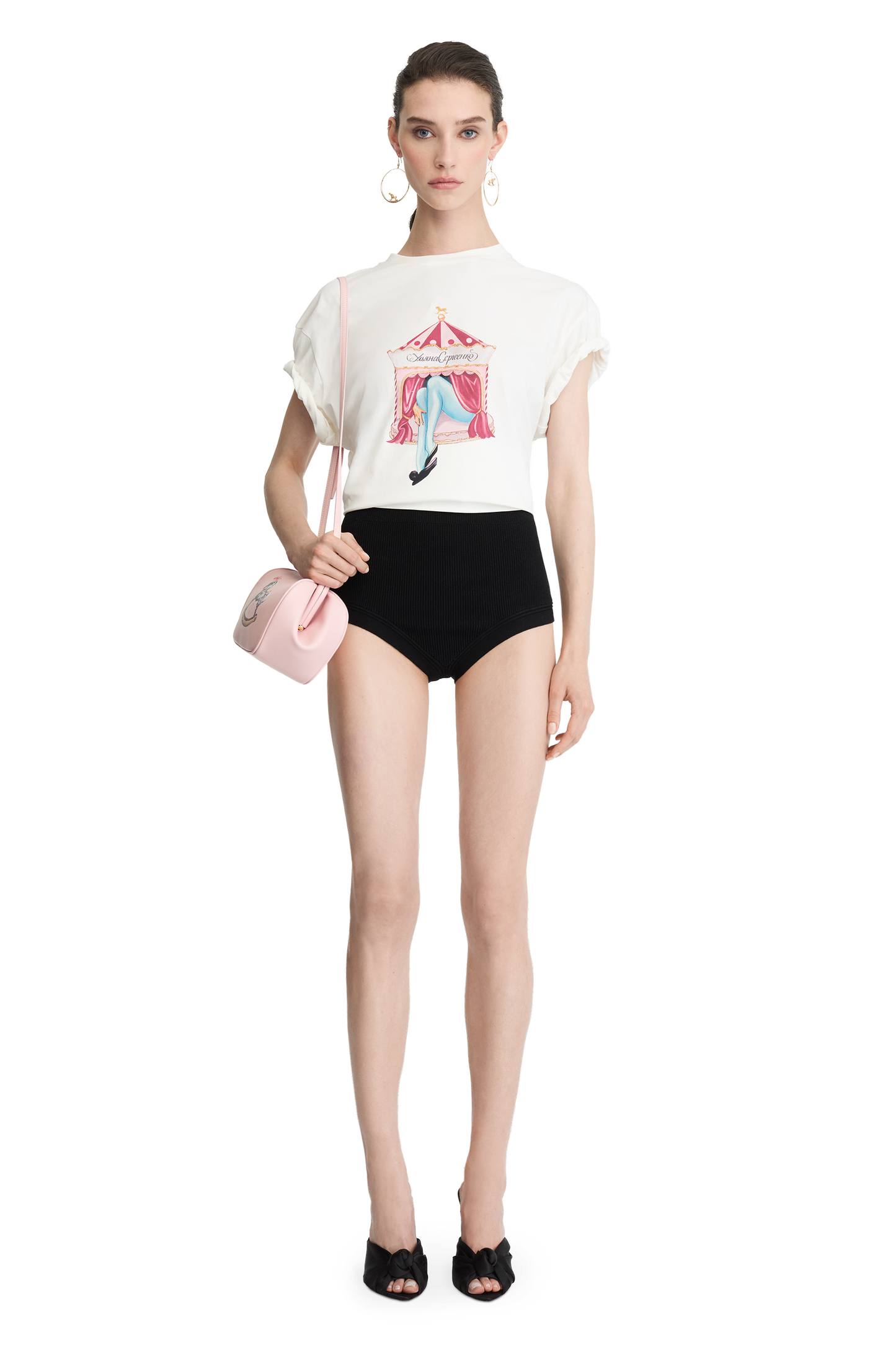 T-shirt with a signature print