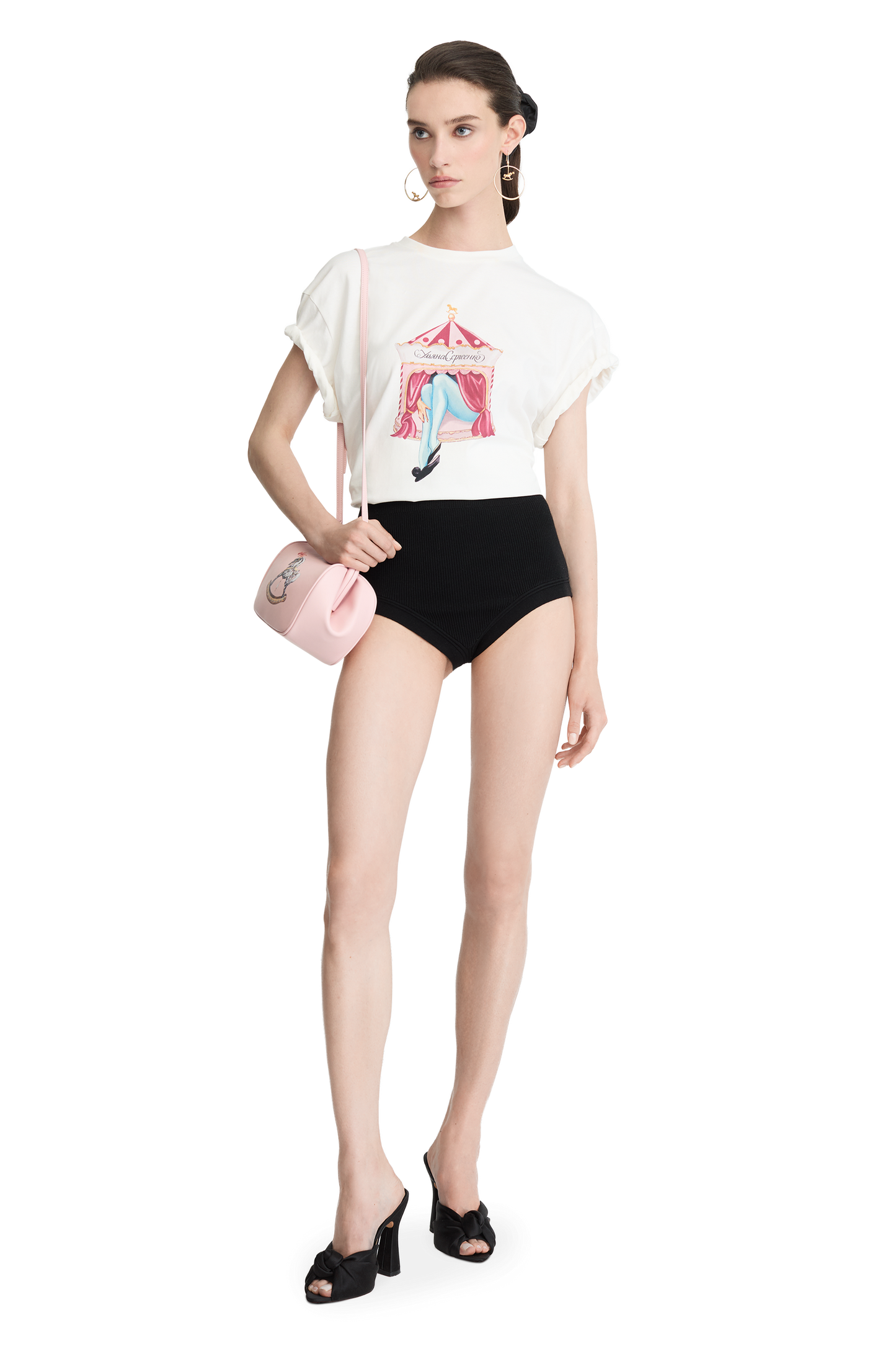 T-shirt with a signature print