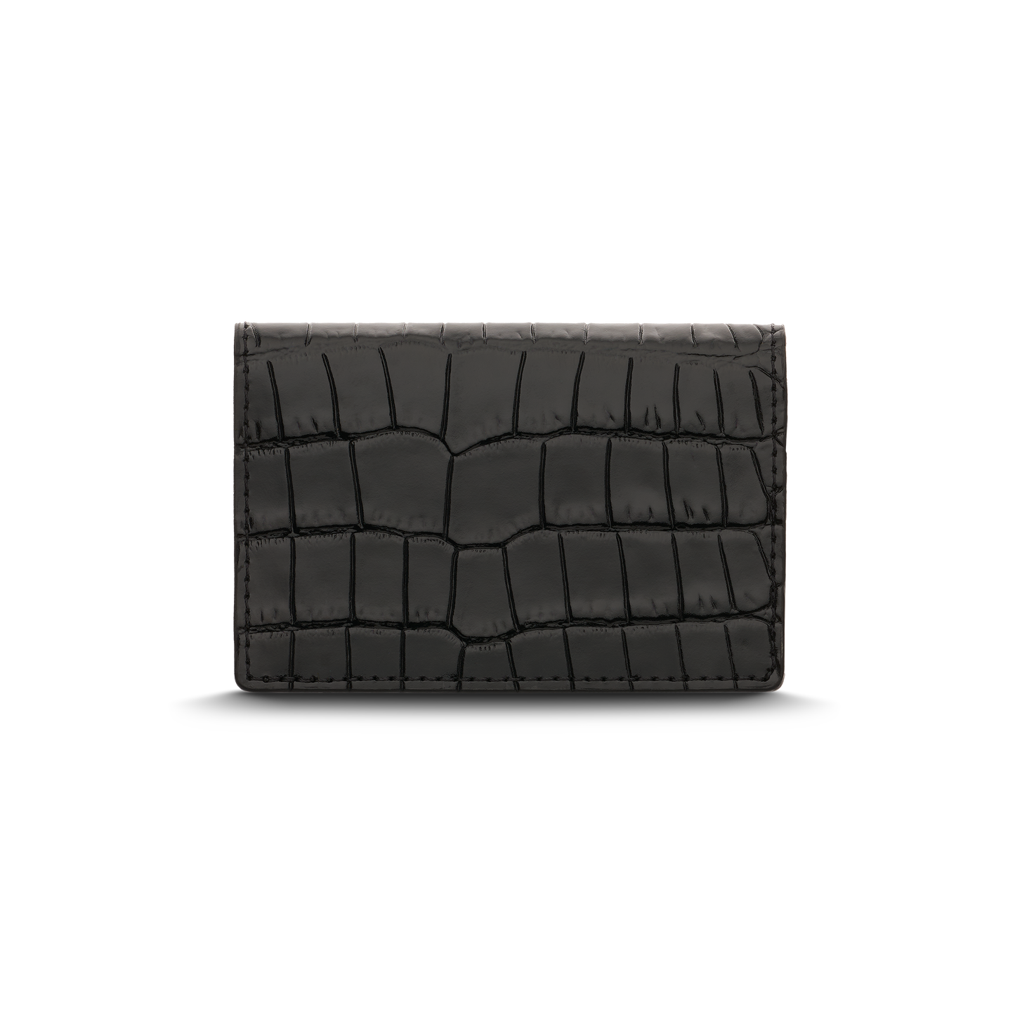 Leather cardholder with iconic rocking horse