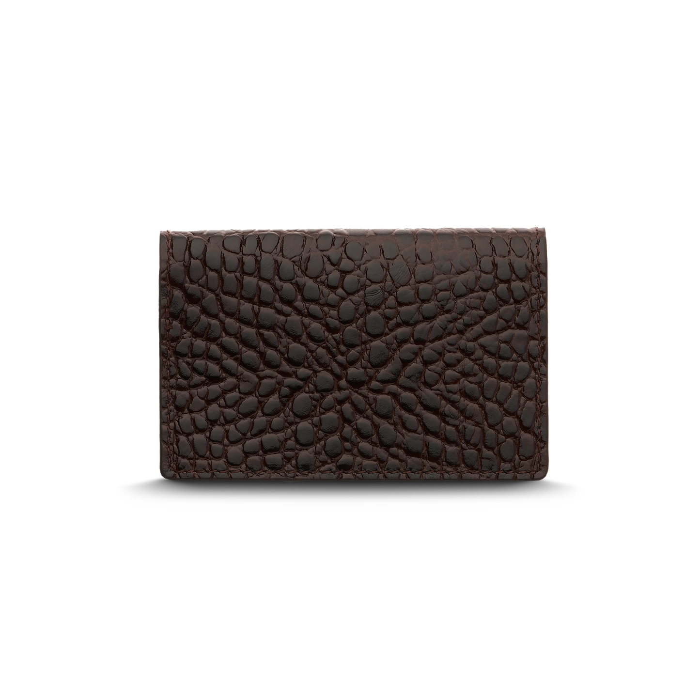 Leather cardholder with iconic rocking horse