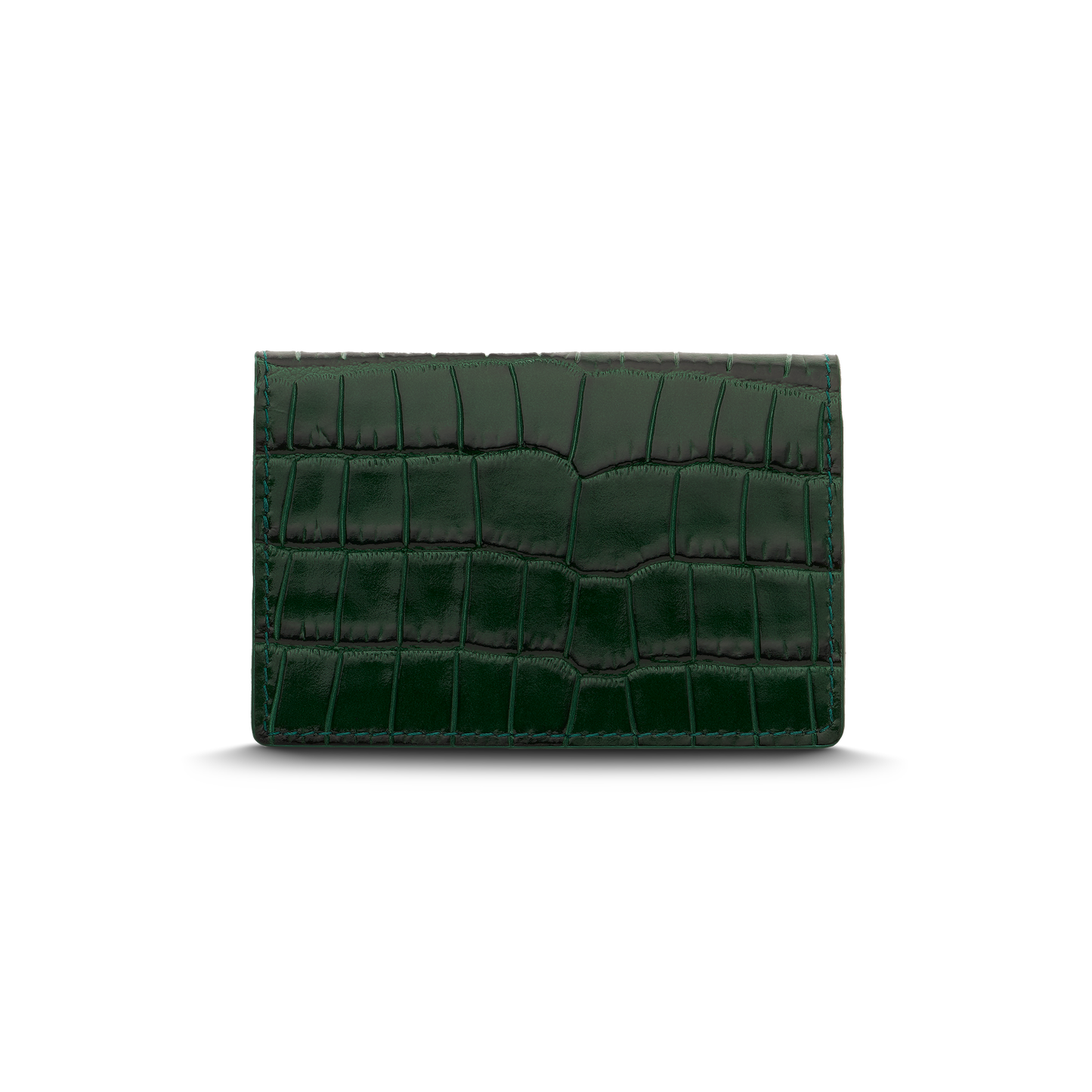 Leather cardholder with iconic rocking horse
