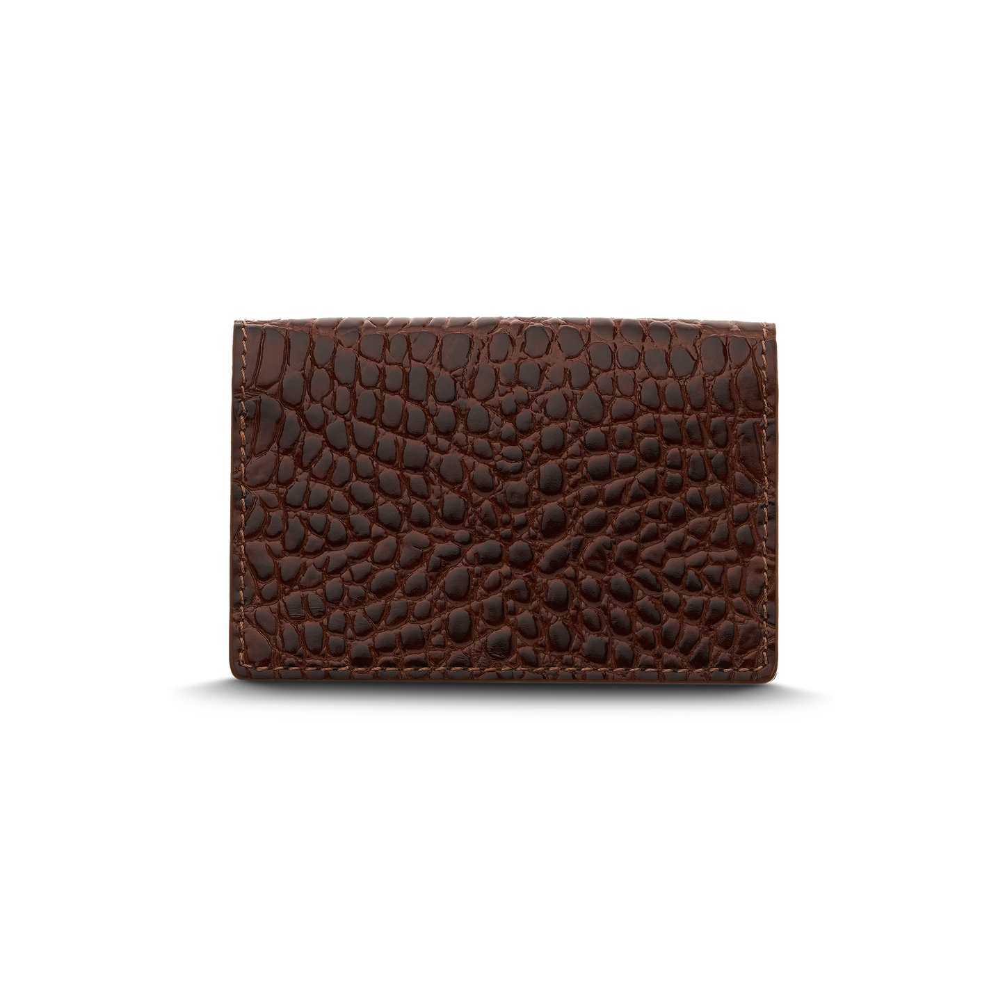 Leather cardholder with iconic rocking horse