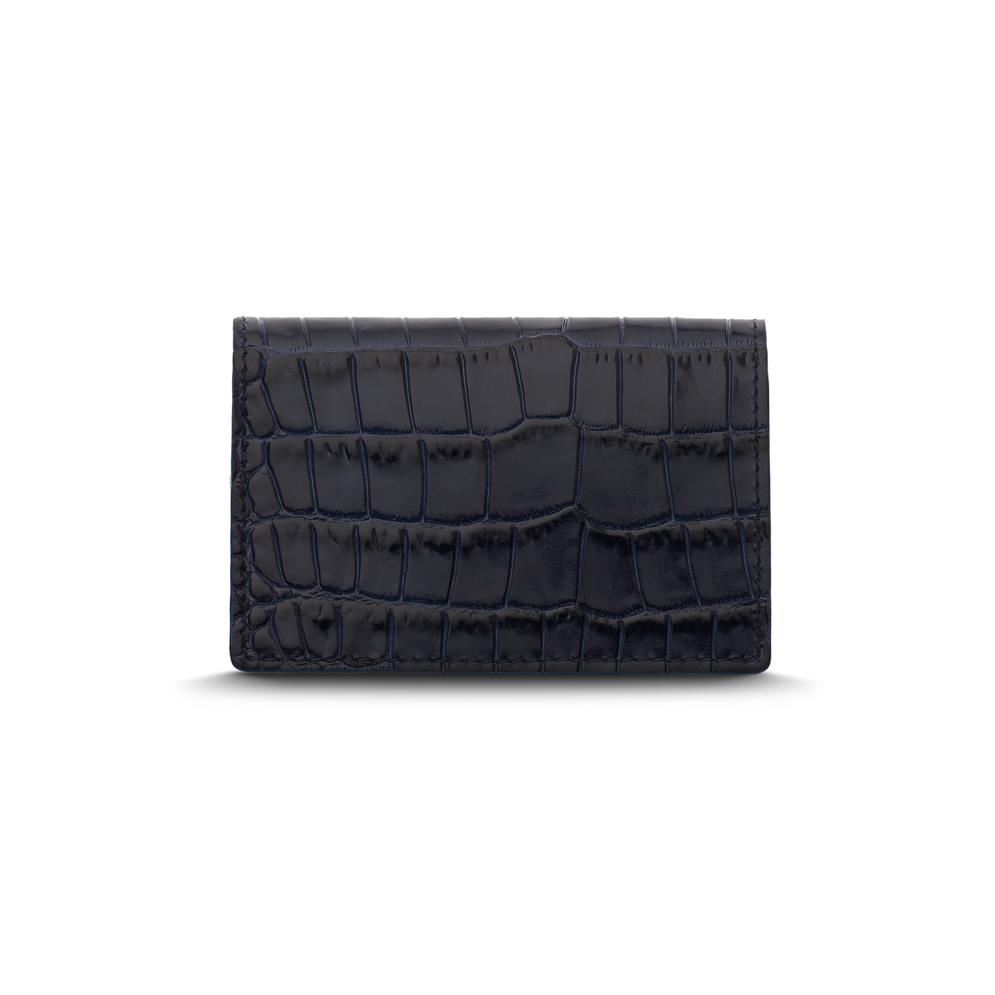 Leather cardholder with iconic rocking horse