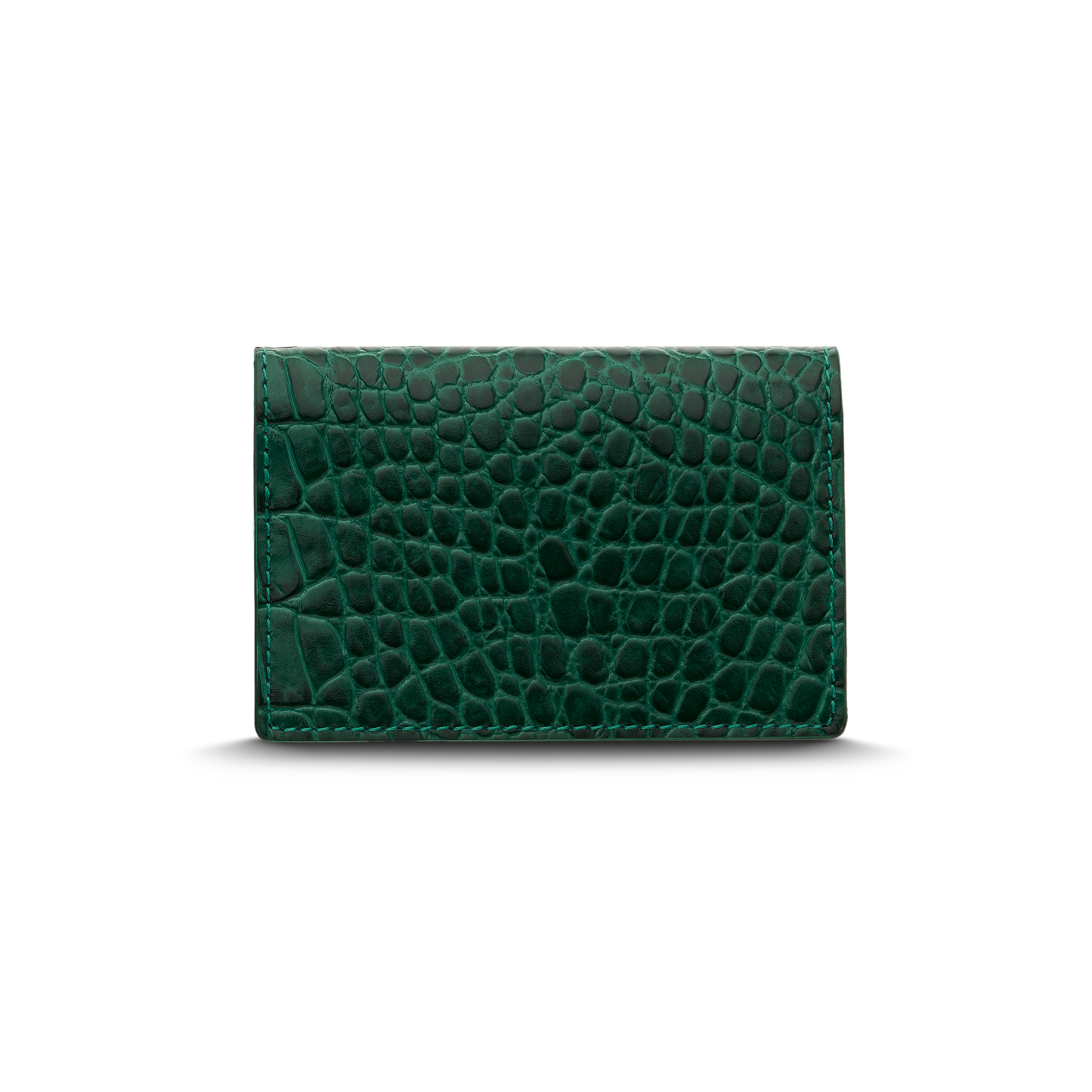 Leather cardholder with iconic rocking horse
