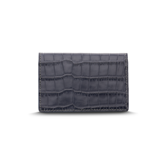 Leather cardholder with iconic rocking horse