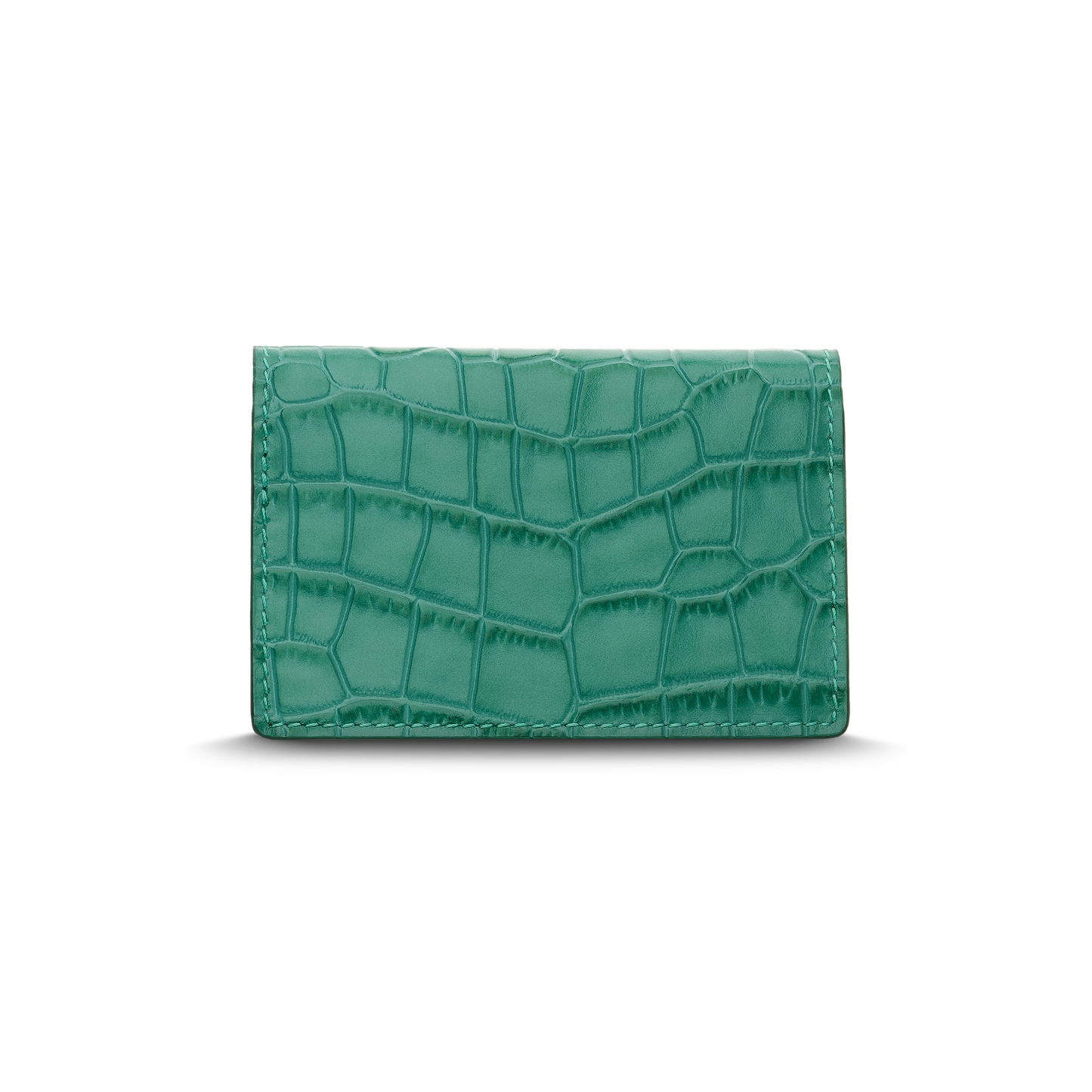 Leather cardholder with iconic rocking horse