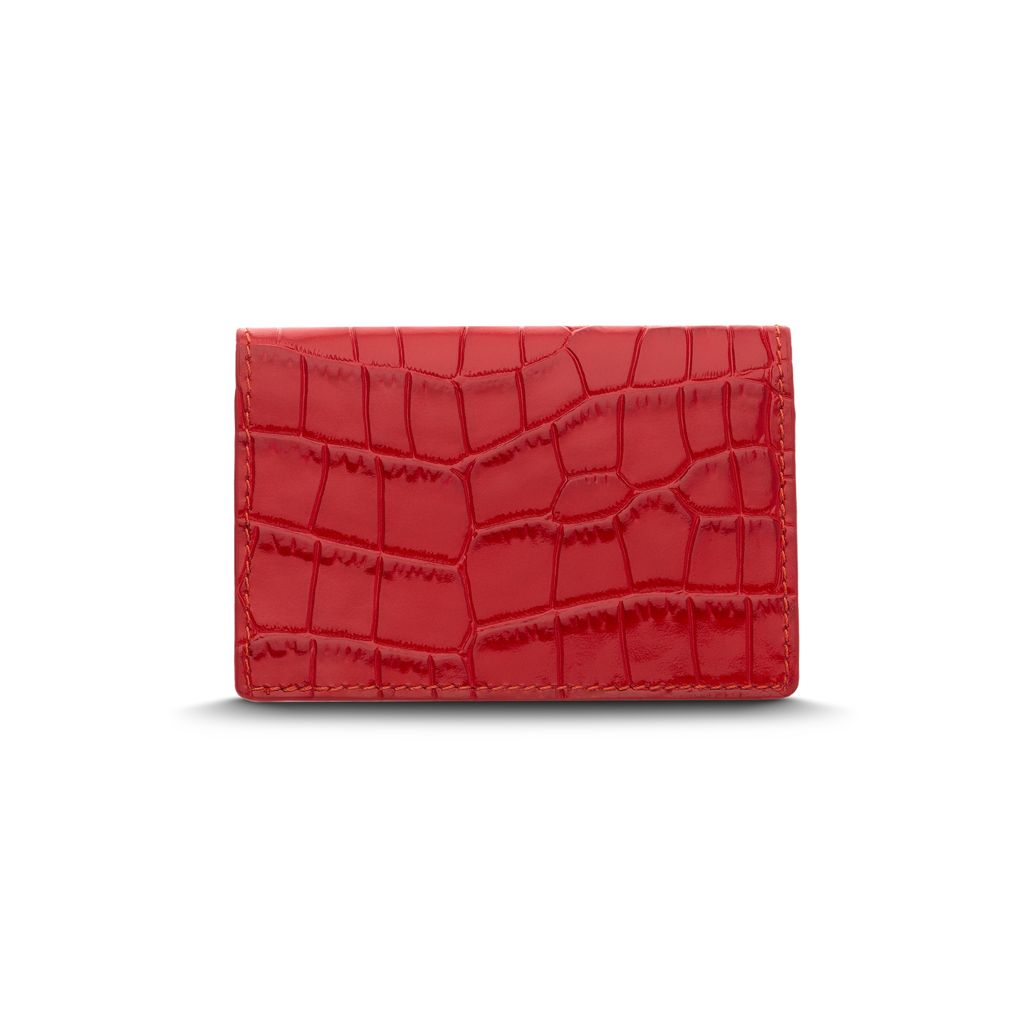 Leather cardholder with iconic rocking horse