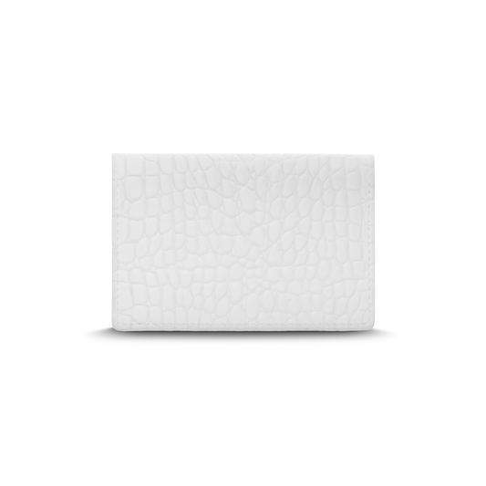 Leather cardholder with iconic rocking horse