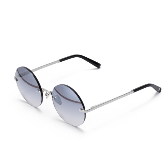 Round sunglasses with gradient lenses