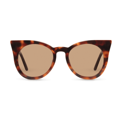 Sunglasses in a soft cat-eye shape