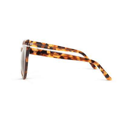 Sunglasses in a soft cat-eye shape