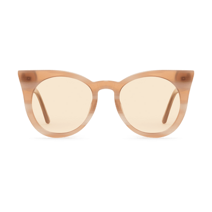 Sunglasses in a soft cat-eye shape