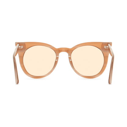 Sunglasses in a soft cat-eye shape