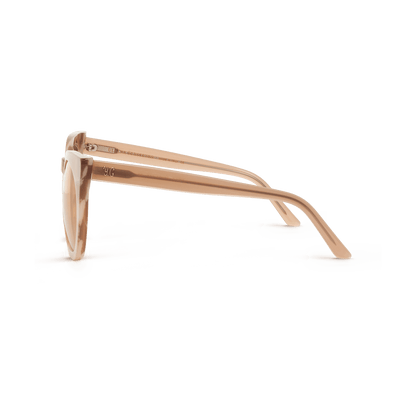 Sunglasses in a soft cat-eye shape
