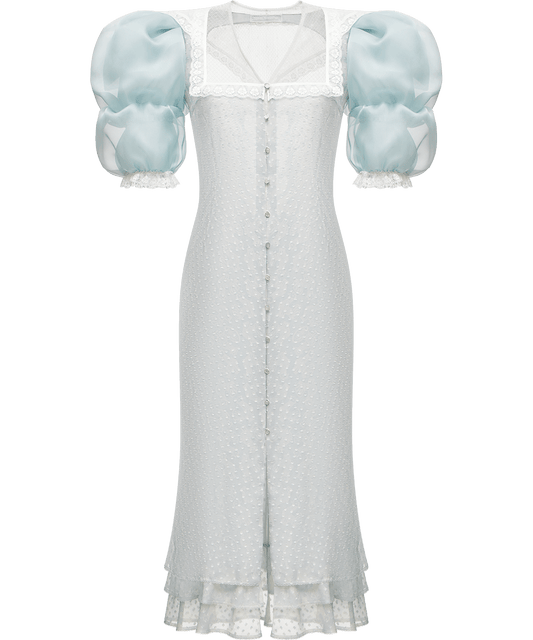 Cotton dress with signature floral and animal prints