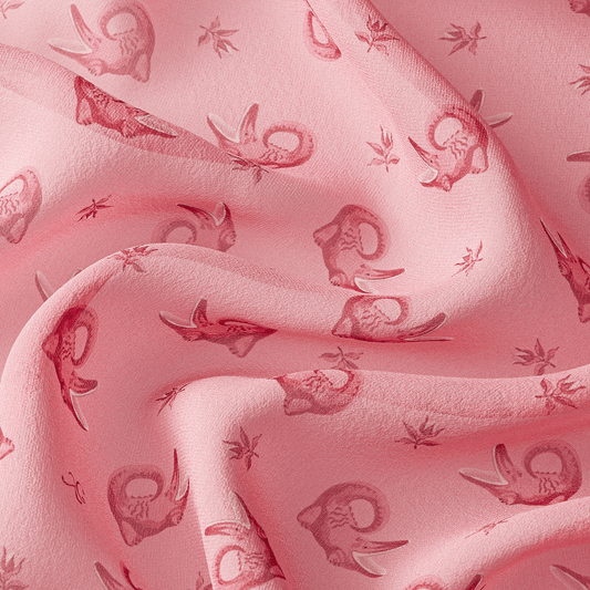 Silk scarf with a signature print