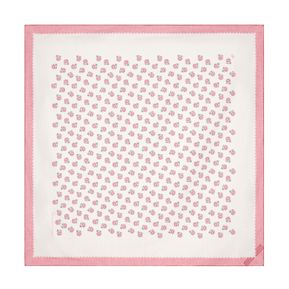 Cotton scarf with signature floral print