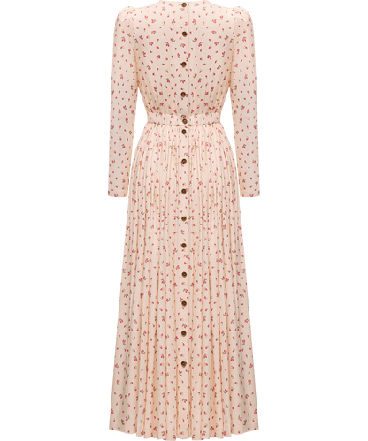 Viscose dress with a signature floral print