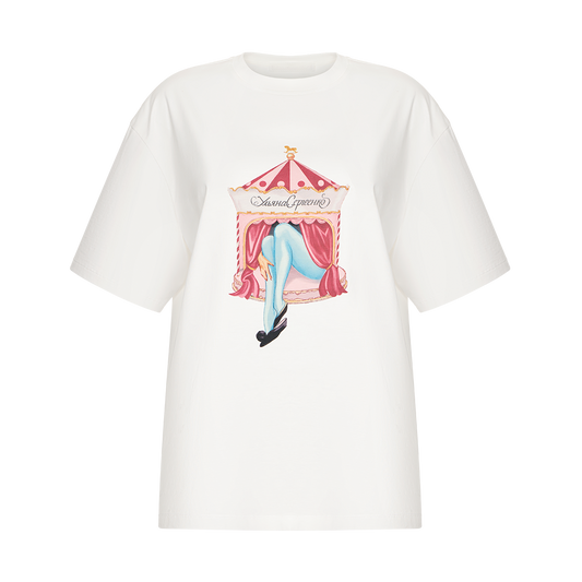 T-shirt with a signature print