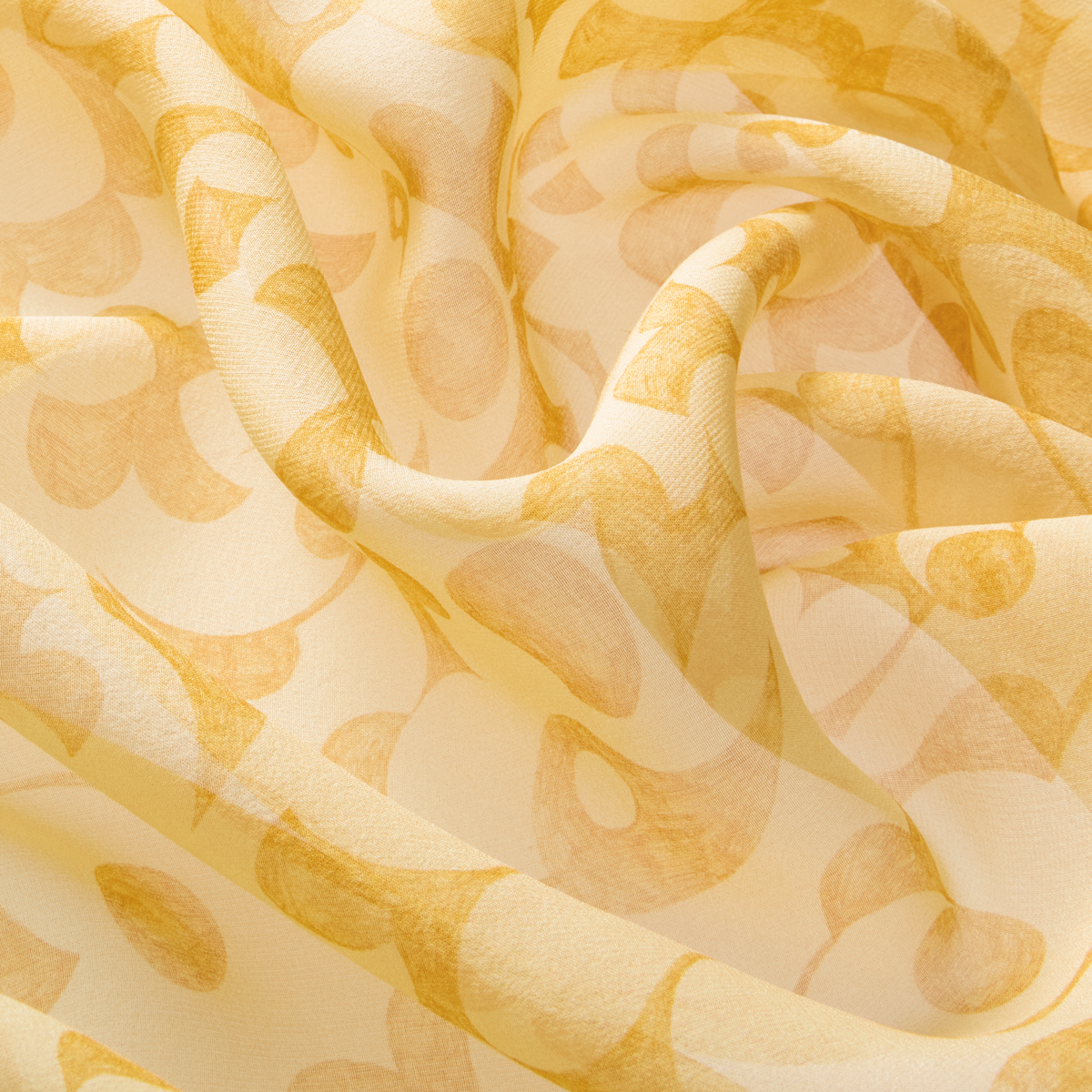 Silk scarf with a signature print