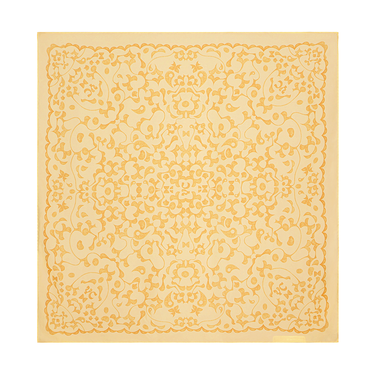 Silk scarf with a signature print