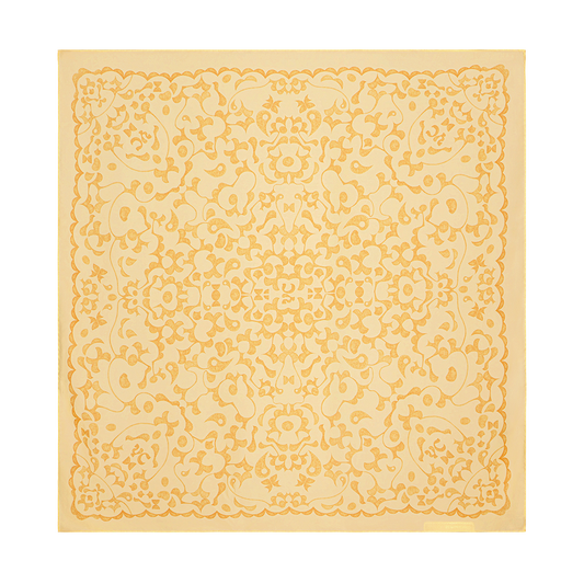 Silk scarf with a signature print