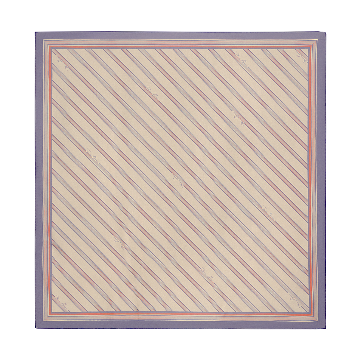 Silk scarf with a signature print