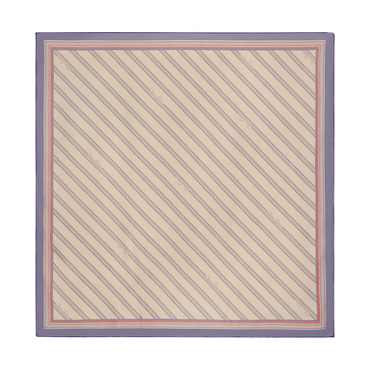 Silk scarf with a signature print